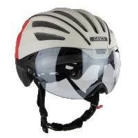 Велошолом Casco SPEEDairo Nitro Silk grey-cream-red