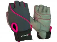 Перчатки Powerplay Перчатки женские серо- розовые