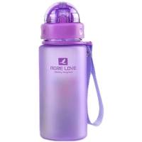 Пляшка Powerplay Пляшка для води Фіолетова з соломинкою