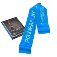 Гума для тренувань Powerplay Стрічка-еспандер 0.4мм MediBand Light Синя