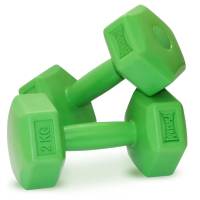Гантелі Powerplay Гантелі композитні Hercules 2*2 кг. Зелені
