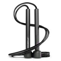 Скакалка Powerplay Скакалка Basic Jump Rope Чорна (2,8m.)