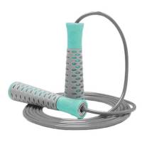 Скакалка Powerplay Скакалка Jump Rope PRO+ Сіро-м'ятна (2,75m.)