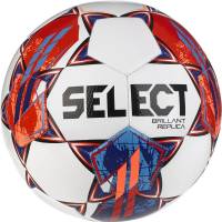 Футбольні м'ячі Select Select BRILLANT REPLICA біло-червоний