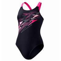 Купальник Speedo MEDLEY LOGO MEDALIST 1PC BLK/PNK