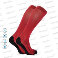 Шкарпетки гірськолижні Trekking LongDry чорно-червоні